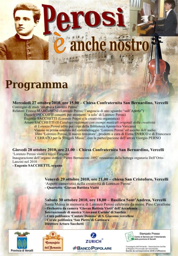 programma Lorenzo Perosi